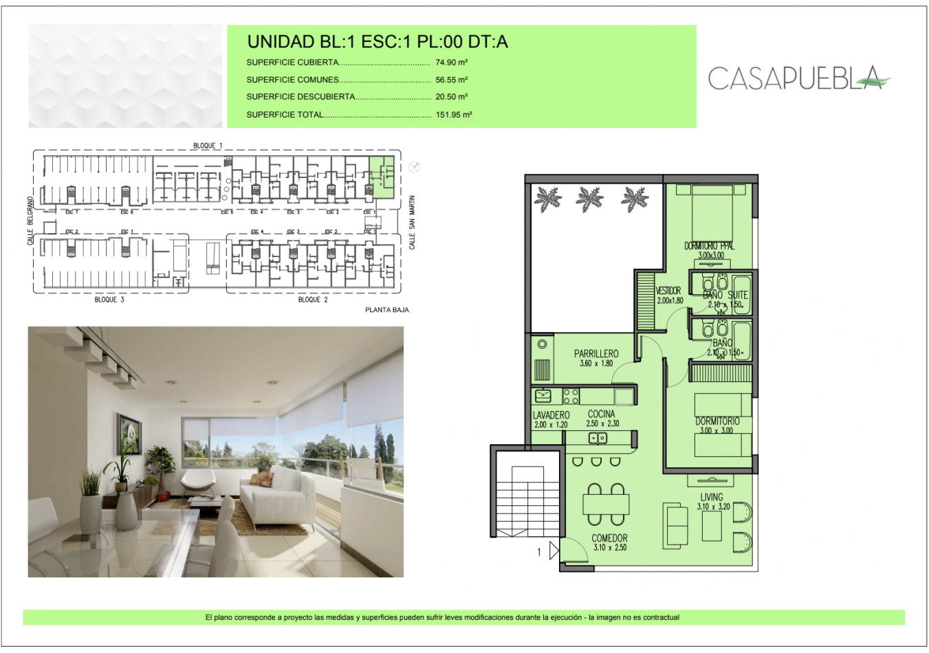 Venta departamentos en Complejo Casa Puebla