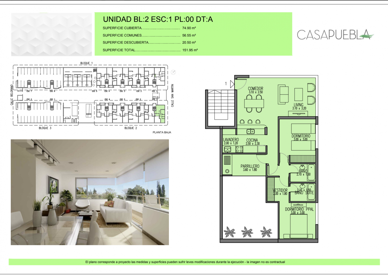 Venta departamentos en Complejo Casa Puebla