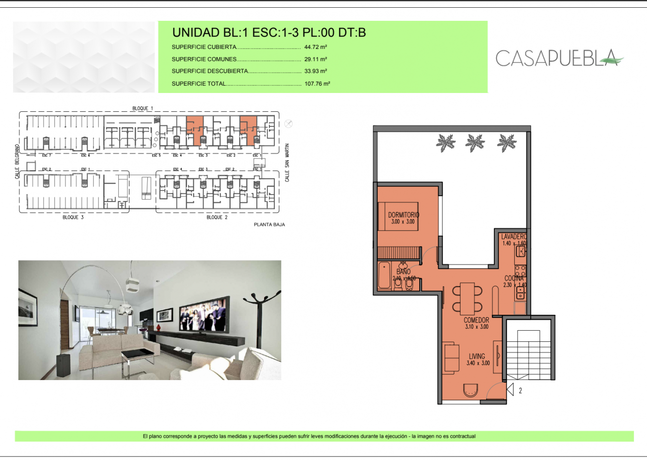 Venta departamentos en Complejo Casa Puebla