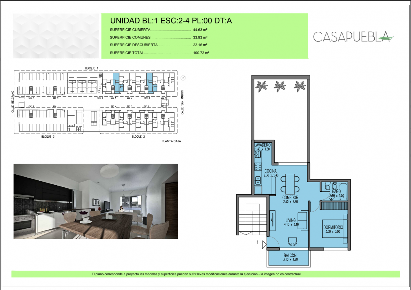Venta departamentos en Complejo Casa Puebla