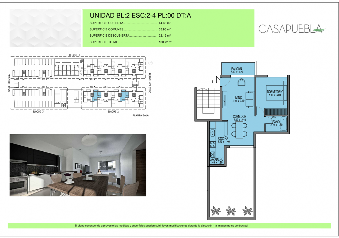 Venta departamentos en Complejo Casa Puebla