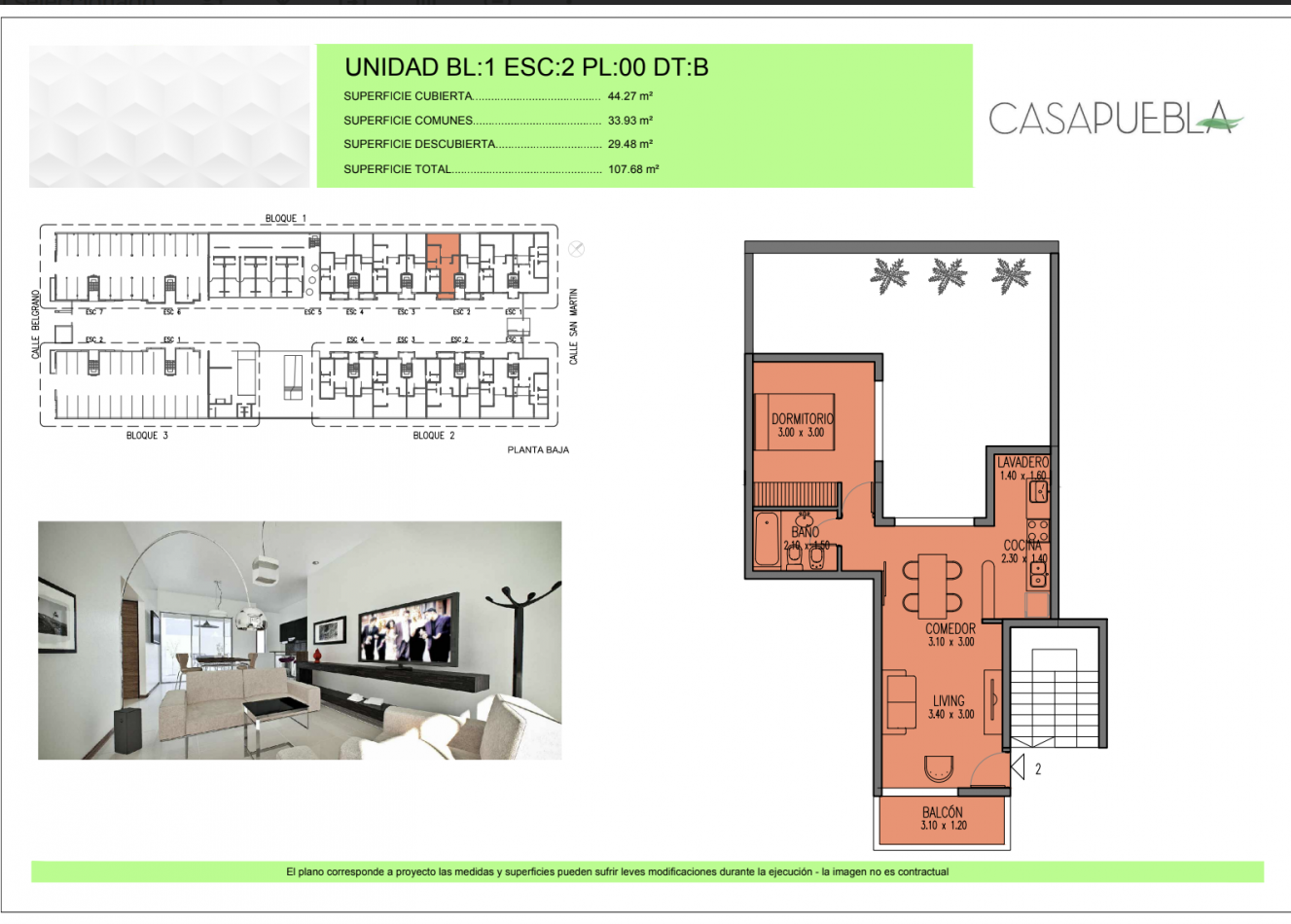 Venta departamentos en Complejo Casa Puebla