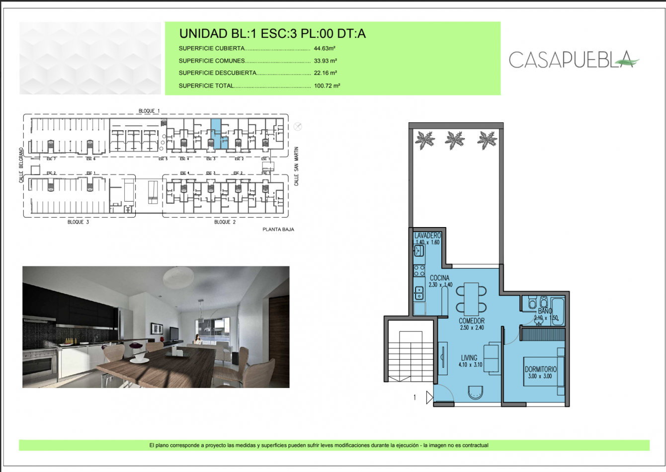 Venta departamentos en Complejo Casa Puebla