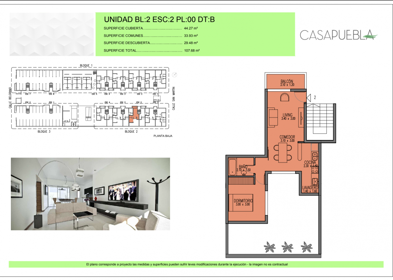 Venta departamentos en Complejo Casa Puebla