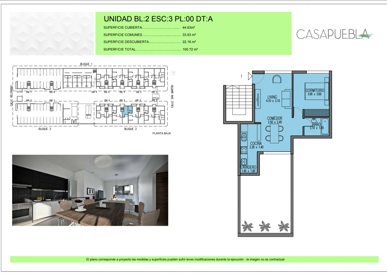 Venta departamentos en Complejo Casa Puebla
