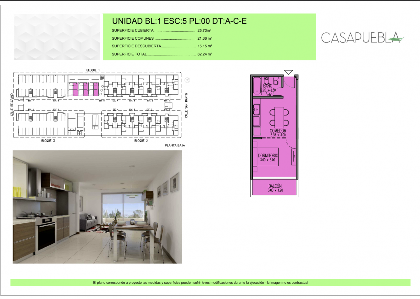 Venta departamentos en Complejo Casa Puebla