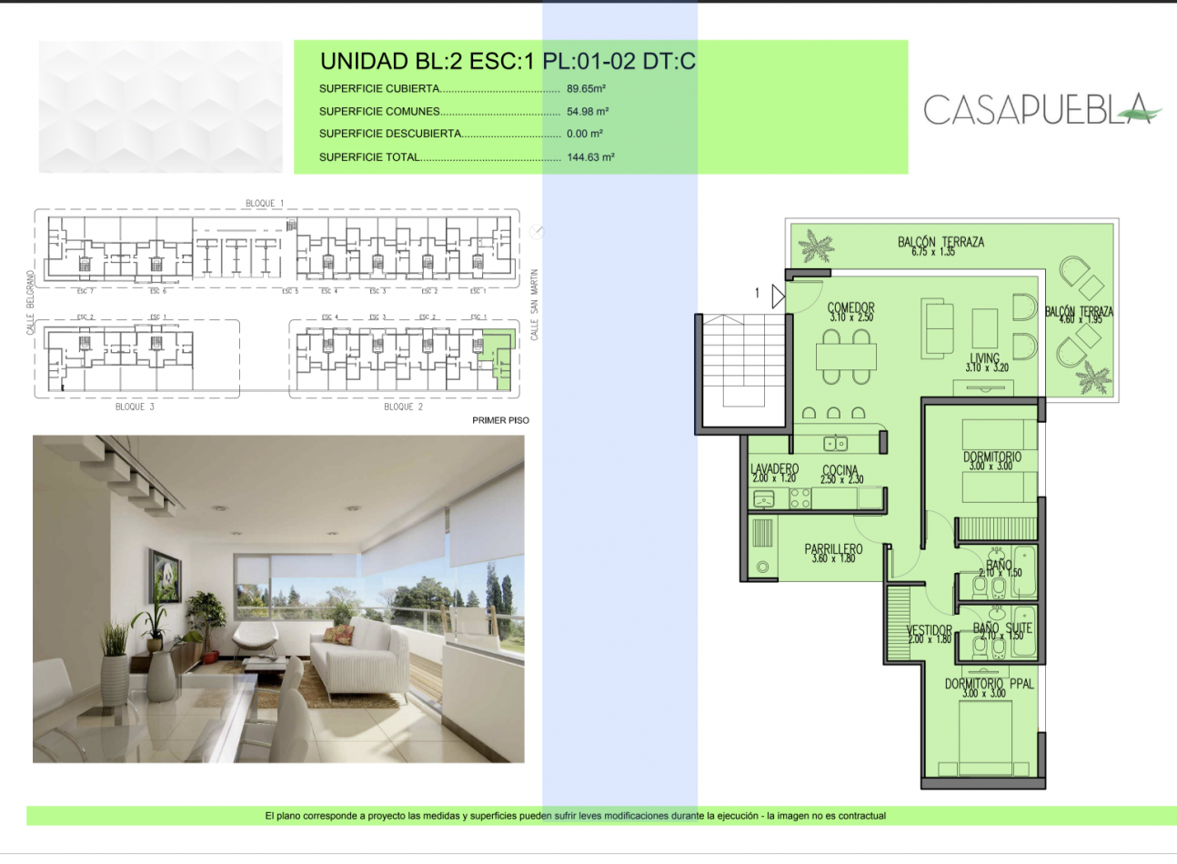 Venta departamentos en Complejo Casa Puebla