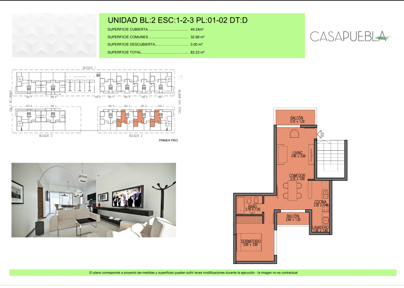 Venta departamentos en Complejo Casa Puebla