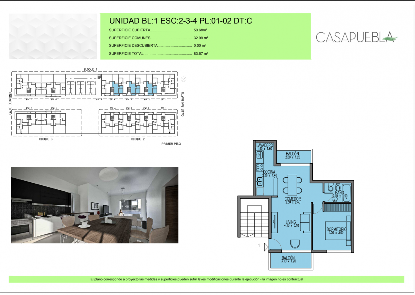 Venta departamentos en Complejo Casa Puebla