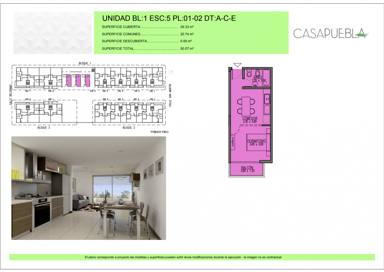 Venta departamentos en Complejo Casa Puebla