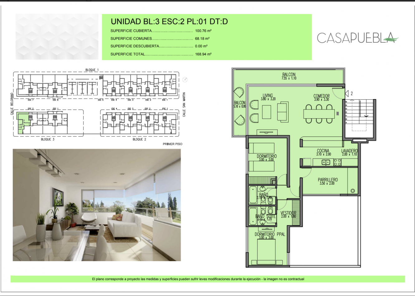 Venta departamentos en Complejo Casa Puebla