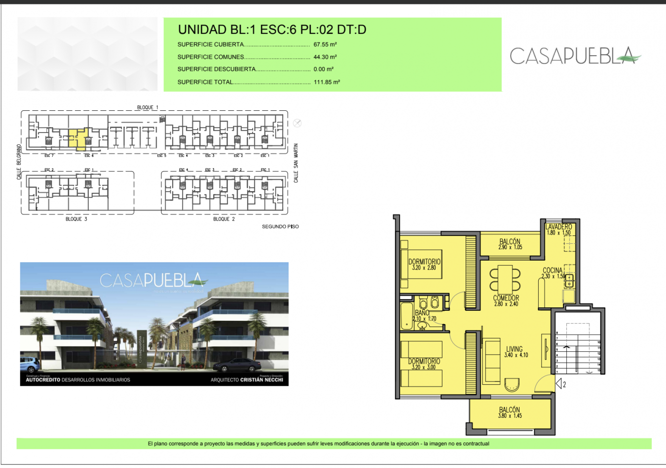 Venta departamentos en Complejo Casa Puebla