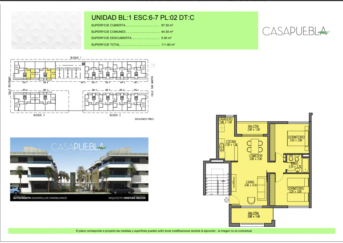 Venta departamentos en Complejo Casa Puebla