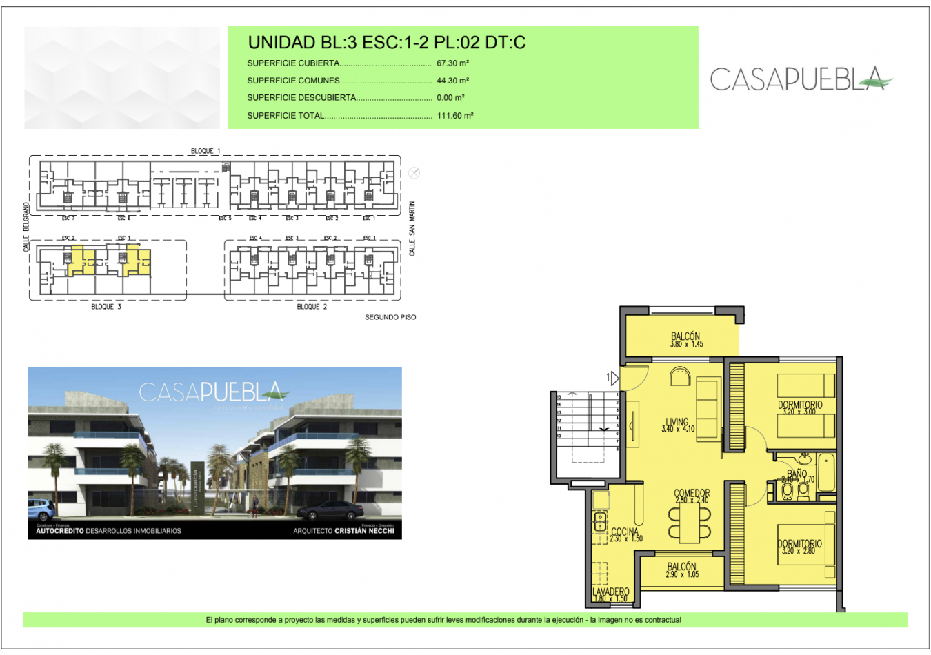 Venta departamentos en Complejo Casa Puebla